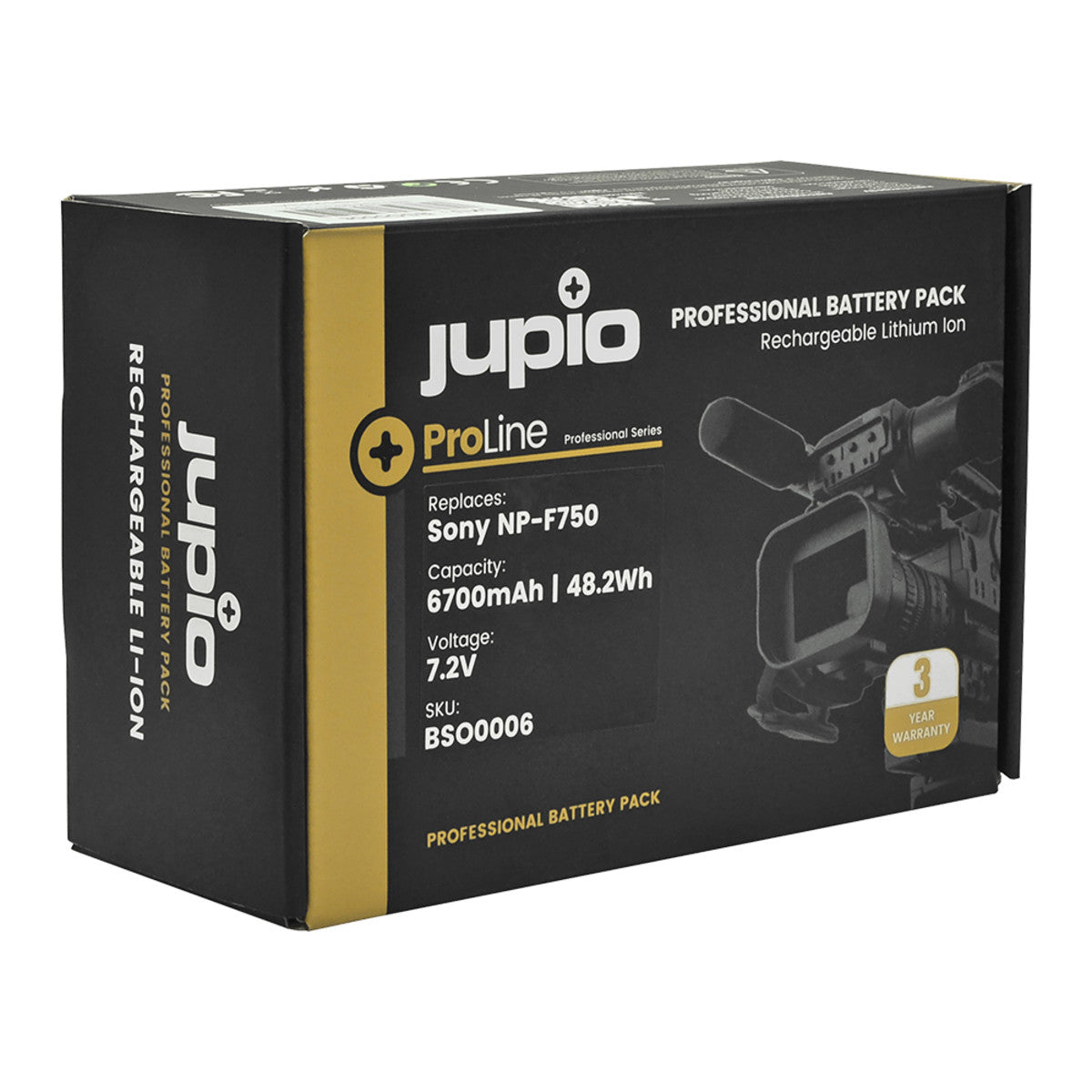 Jupio ProLine NP-F750 6700mAh Camcorder Battery