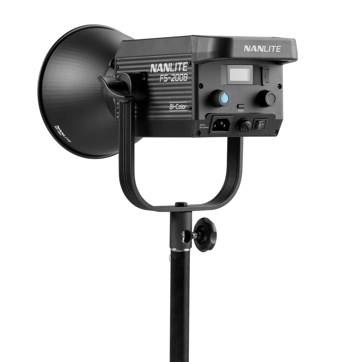 Nanlite FS-200B Bi-Color Studio Spotlight, 2700K-6500K, Bluetooth, 2.4G, Bowens Mount `